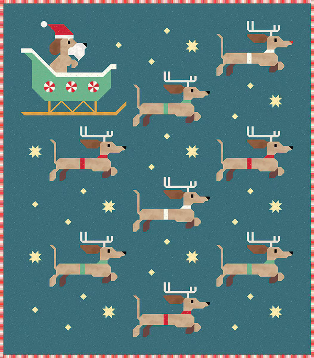 Dachsund Through the Snow Pattern by Art East Quilting Co. (Preorder)