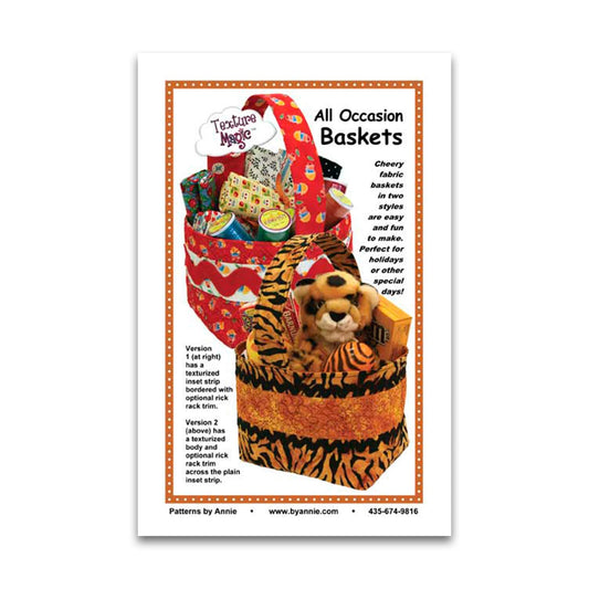 All Occasion Basket - Pattern by By Annie - Paper Pattern - PBA165