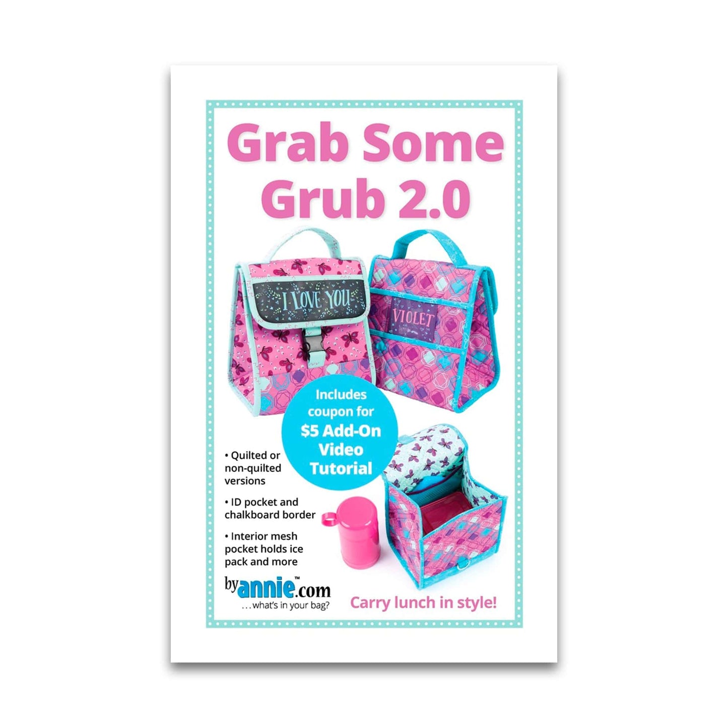 Grab Some Grub 2.0 - Patterns by Annie - Paper Pattern - PBA235-2
