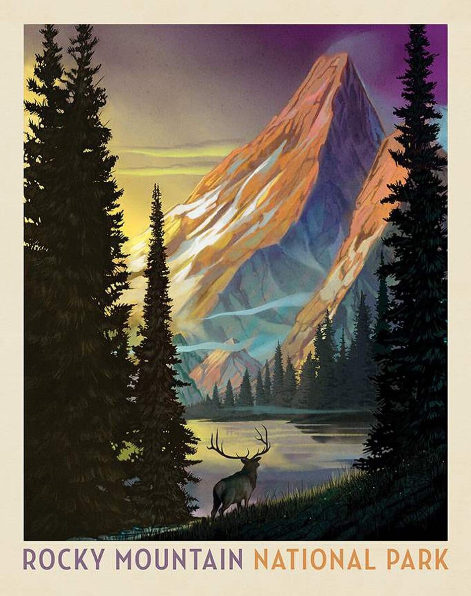 National Parks - 36" x 43" Rocky Mountain National Park Panel - Anderson Design Group - PD16134-PANEL - Panel