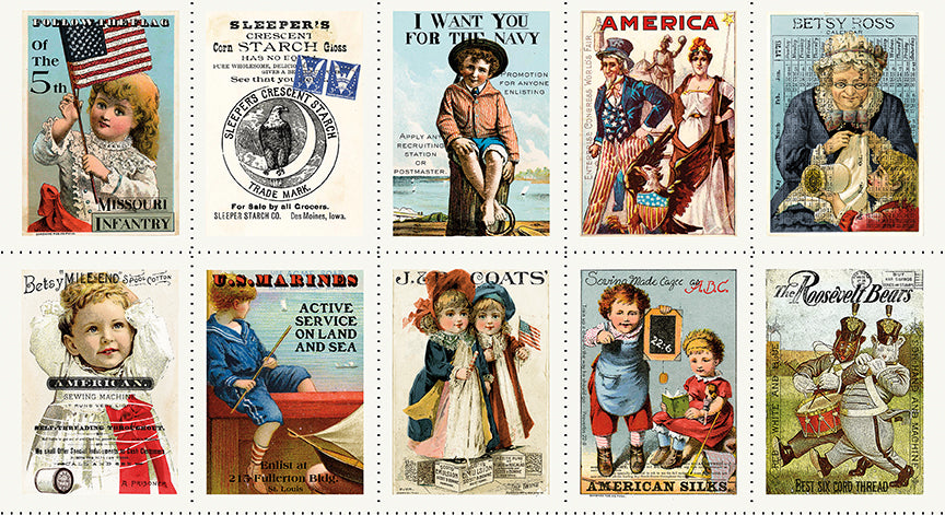 Patch Panel - Sew America by J. Wecker Frisch - 23.5" x 43.5" Panel