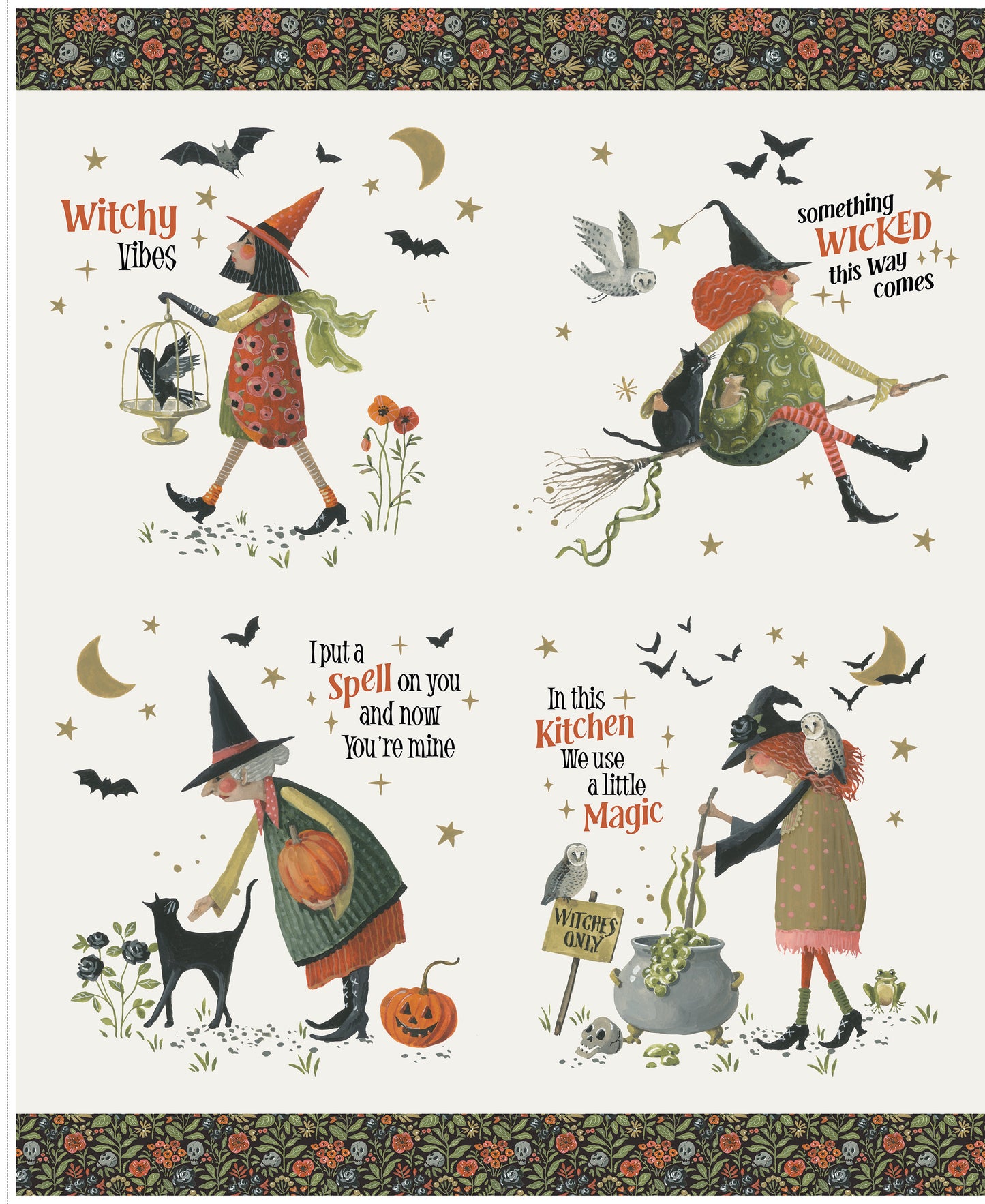Witchy Vibes - Pillow Panel - Lisa Audit - PD19277-PANEL (Preorder)