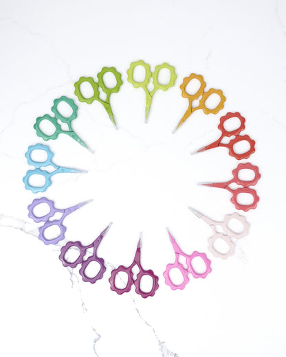 Pink Door Fabrics - Flower Embroidery Scissors