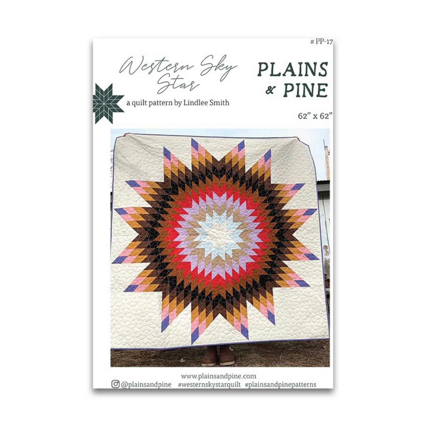 Western Sky Star - Plains and Pine - PP 017 - Printed Paper Pattern