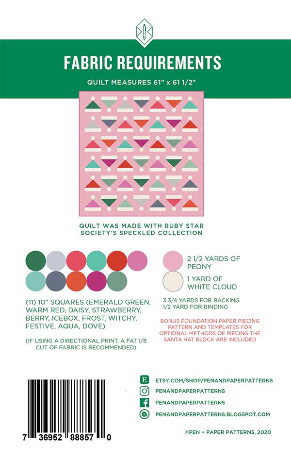 Kris Kringle - Pen + Paper Patterns - Quilt Pattern - Paper Pattern