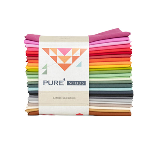 Gathering - Pure Solids Fat Quarter Bundle of 27 pcs. - Art Gallery Fabrics