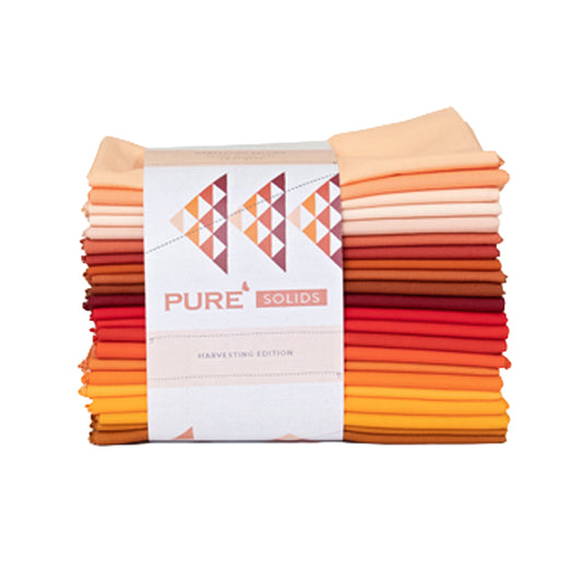 Harvesting - Pure Solids Fat Quarter Bundle of 22 Pieces - Art Gallery Fabrics