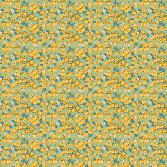 Ditsy in Chamomile quilting fabric, part of the Petite Prints fabric collection by August Ellery (SKU: PWAE001.CHAMOMILE)