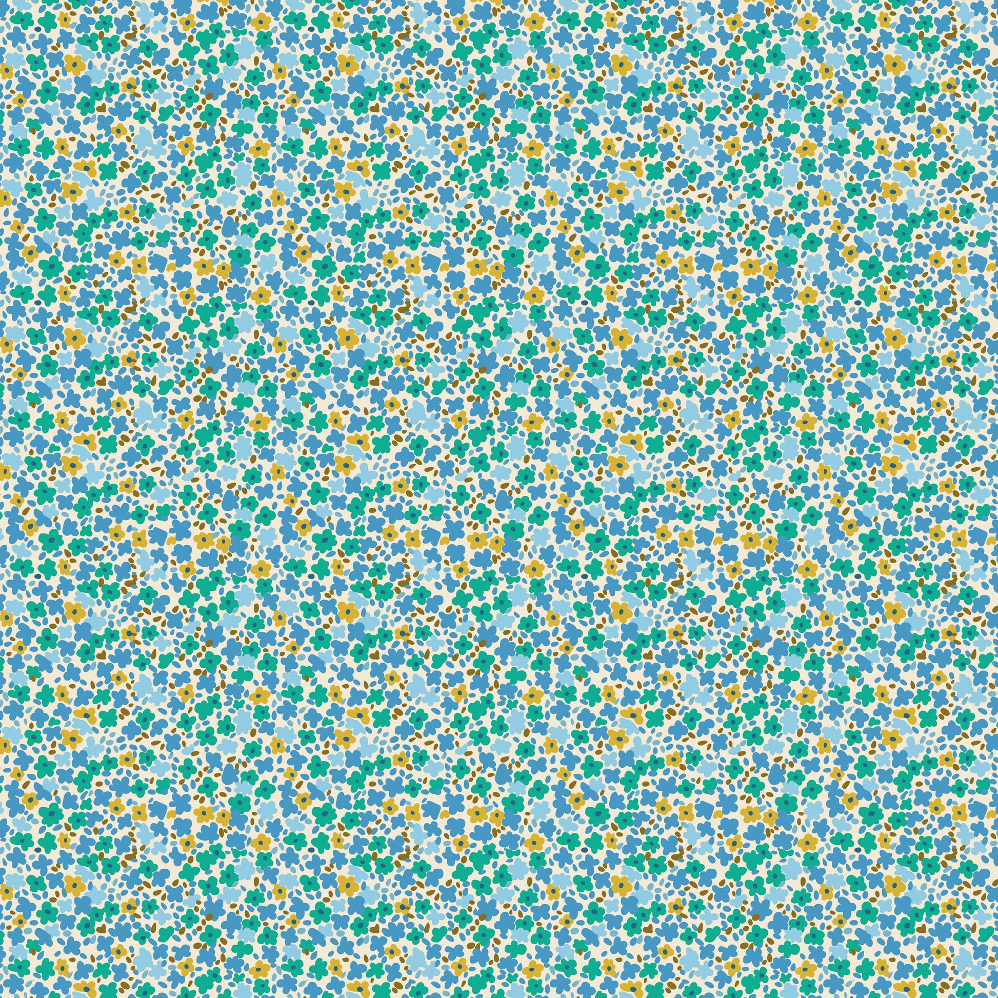 Ditsy in Julep quilting fabric, part of the Petite Prints fabric collection by August Ellery (SKU: PWAE001.JULEP)