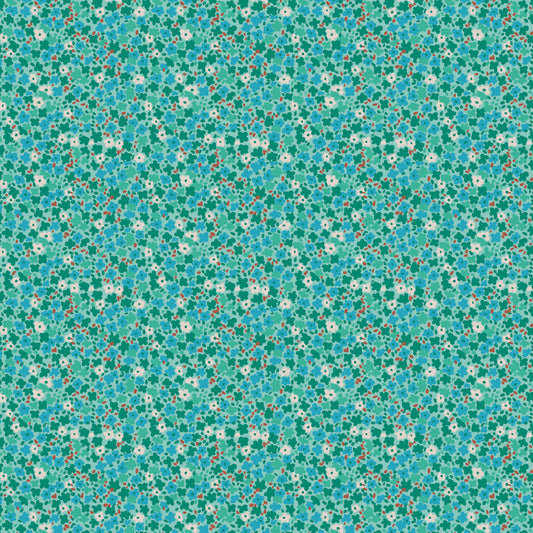 Ditsy in Mint quilting fabric, part of the Petite Prints fabric collection by August Ellery (SKU: PWAE001.MINT)