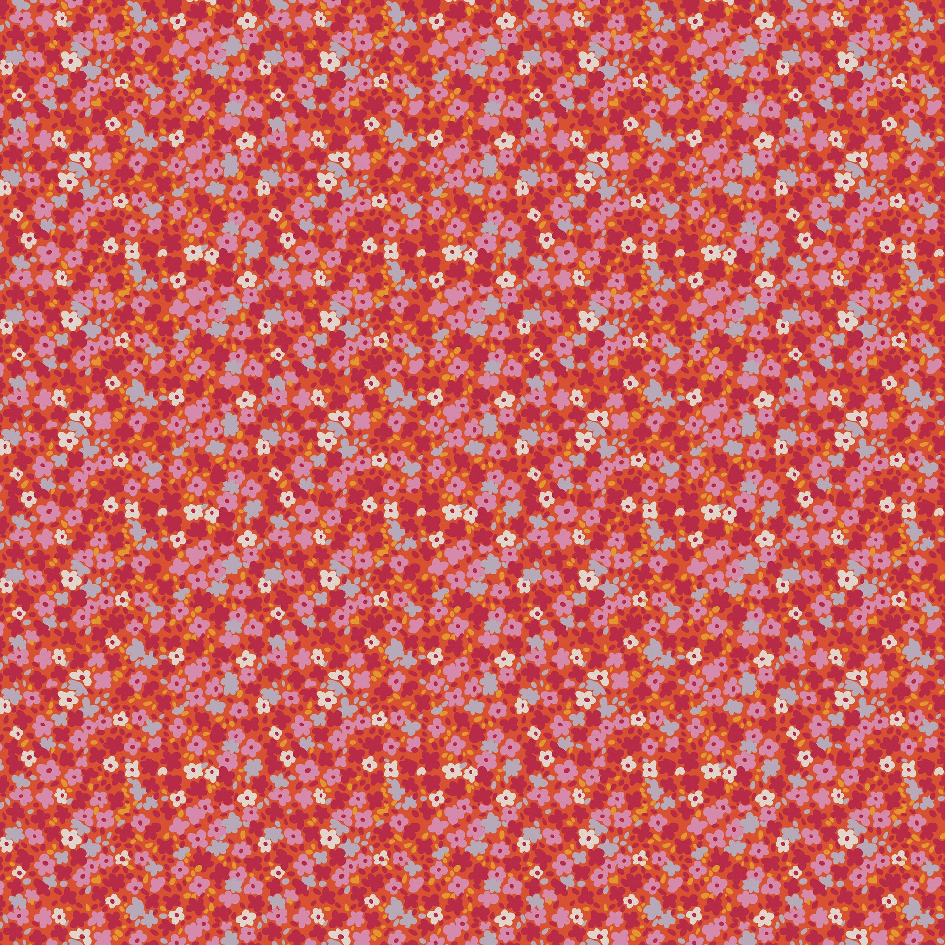 Ditsy in Watermelon quilting fabric, part of the Petite Prints fabric collection by August Ellery (SKU: PWAE001.WATERMELON)