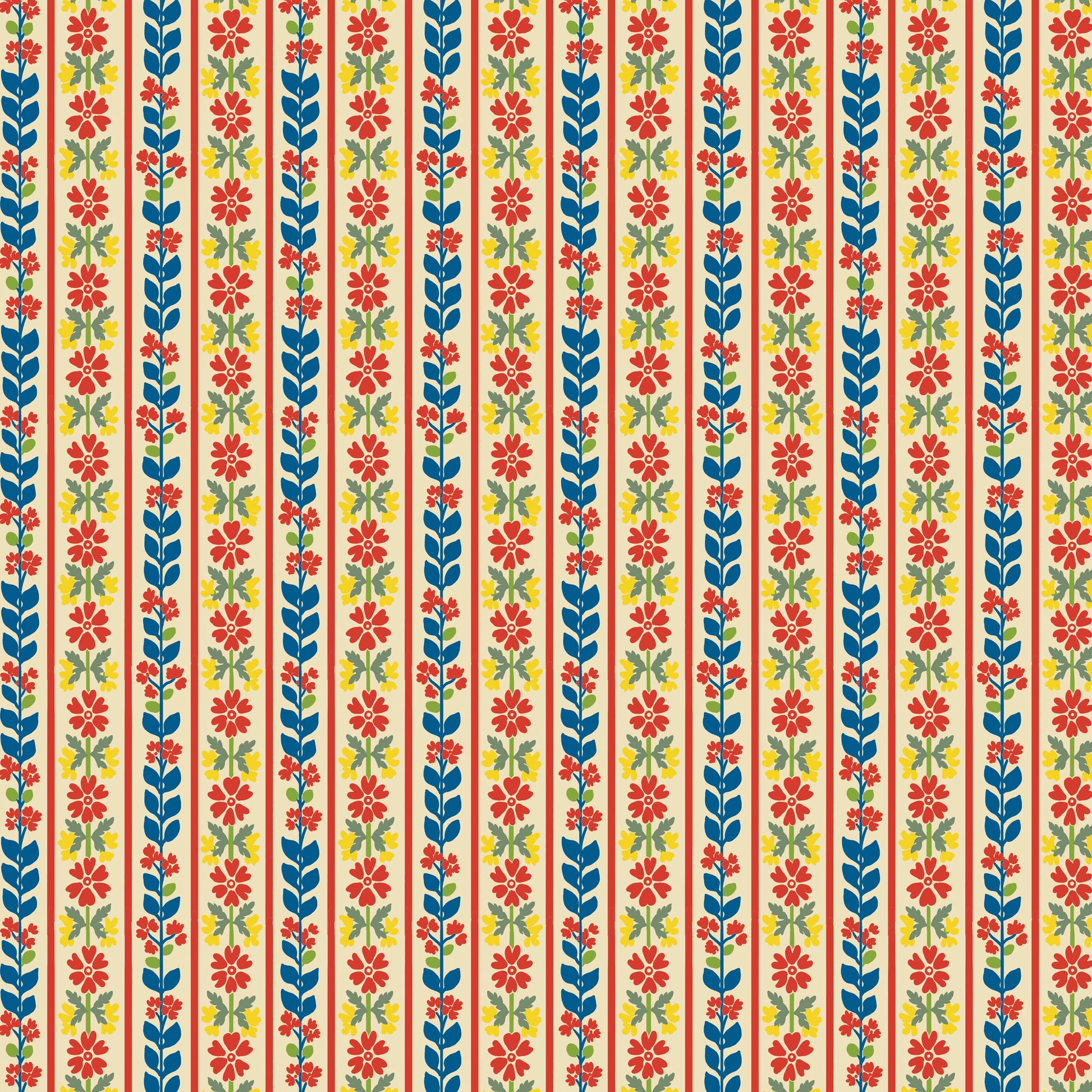 Stripe quilting fabric, part of the Stannie & Lloyd fabric collection by August Ellery (SKU: PWAE015.TEA)