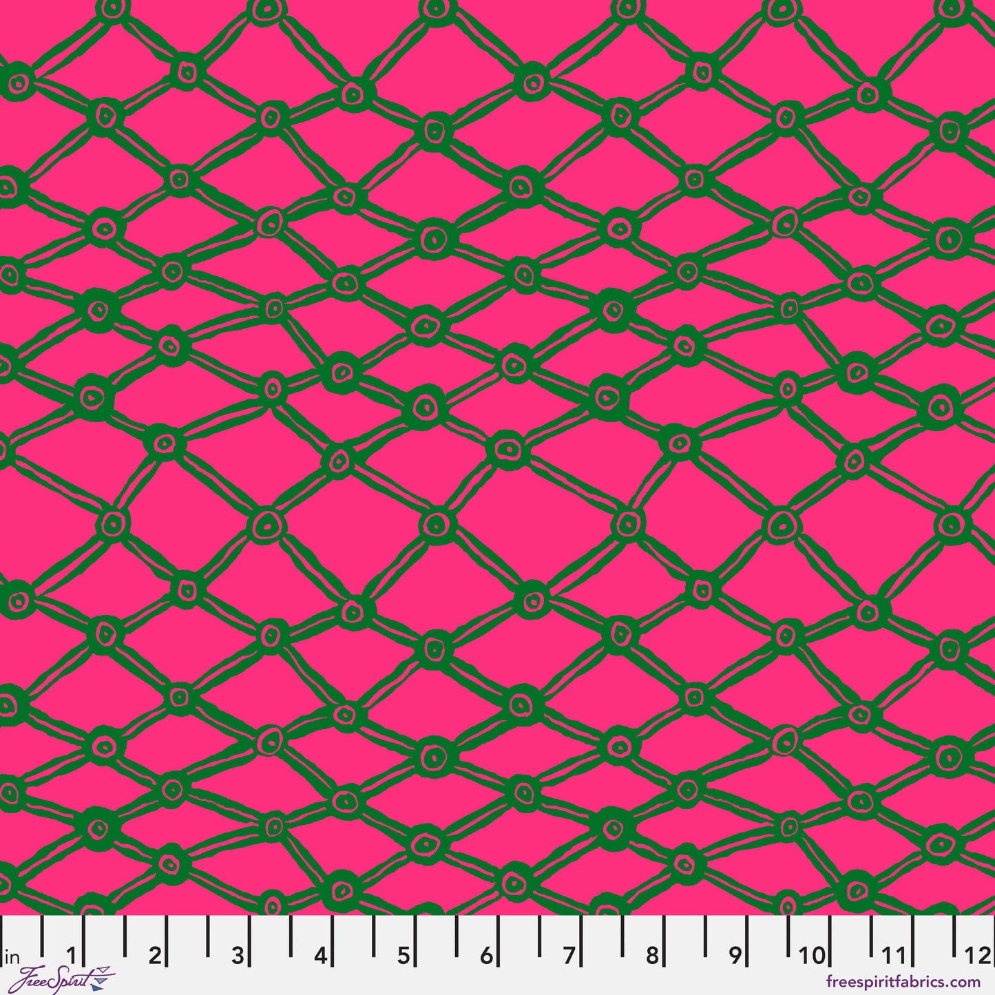 Nets in Pink quilting fabric, part of the Kaffe Fassett Collective February 2026 fabric collection (SKU: PWBM036.PINK)