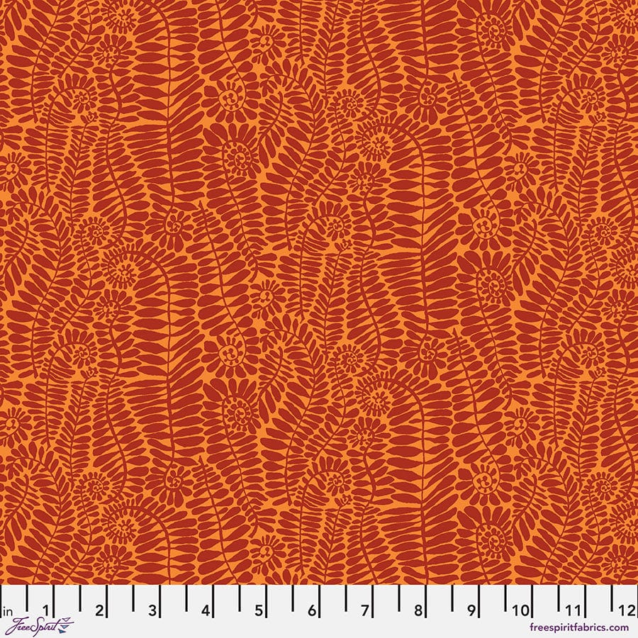 SM Fronds in Melon quilting fabric, part of the Kaffe Fassett Collective fabric collection by Brandon Mably (SKU: PWBM098.MELON)