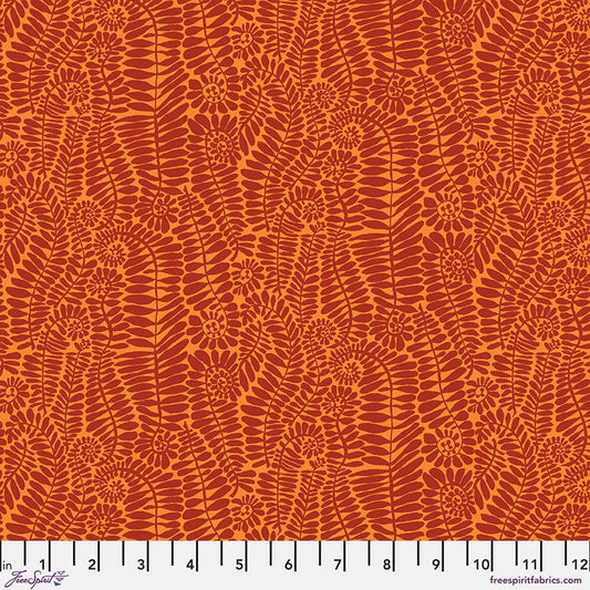 SM Fronds in Melon quilting fabric, part of the Kaffe Fassett Collective fabric collection by Brandon Mably (SKU: PWBM098.MELON)