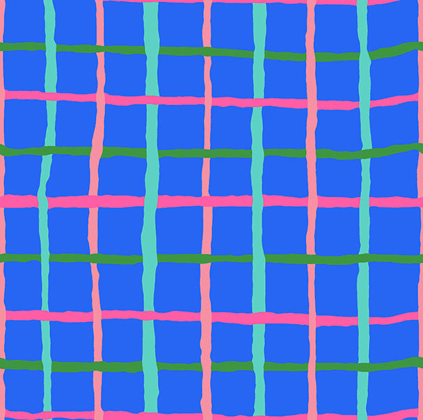 Grid in Blue - Kaffe Fassett Collective - Half Yard