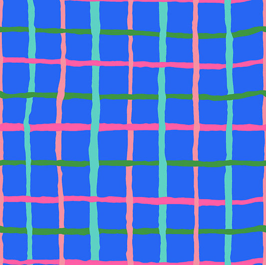 Grid in Blue - Kaffe Fassett Collective - Half Yard