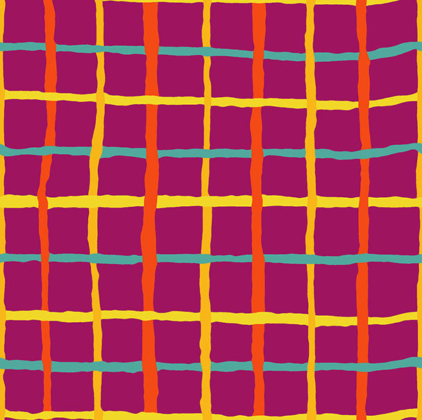Grid in Magenta - Kaffe Fassett Collective - Half Yard