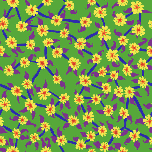 Mayflower in Green - Kaffe Fassett Collective - Half Yard