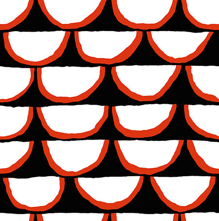 Segments in Black - Kaffe Fassett Collective - Half Yard