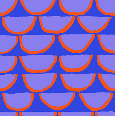 Segments in Blue - Kaffe Fassett Collective - Half Yard
