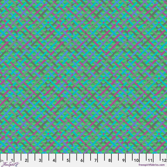 SM Mad Plaid Green quilting fabric, part of the Bits & Bobs fabric collection by Brandon Mably (SKU: PWBM109.GREEN)