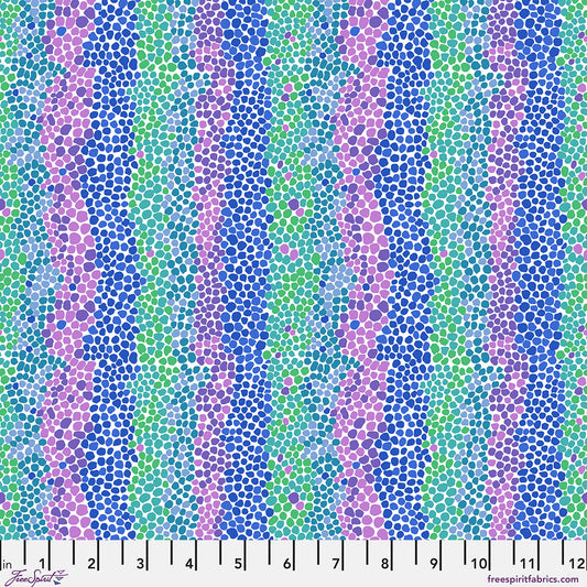 SM Pebble Mosaic Ice quilting fabric, part of the Bits & Bobs fabric collection by Brandon Mably (SKU: PWBM110.ICE)