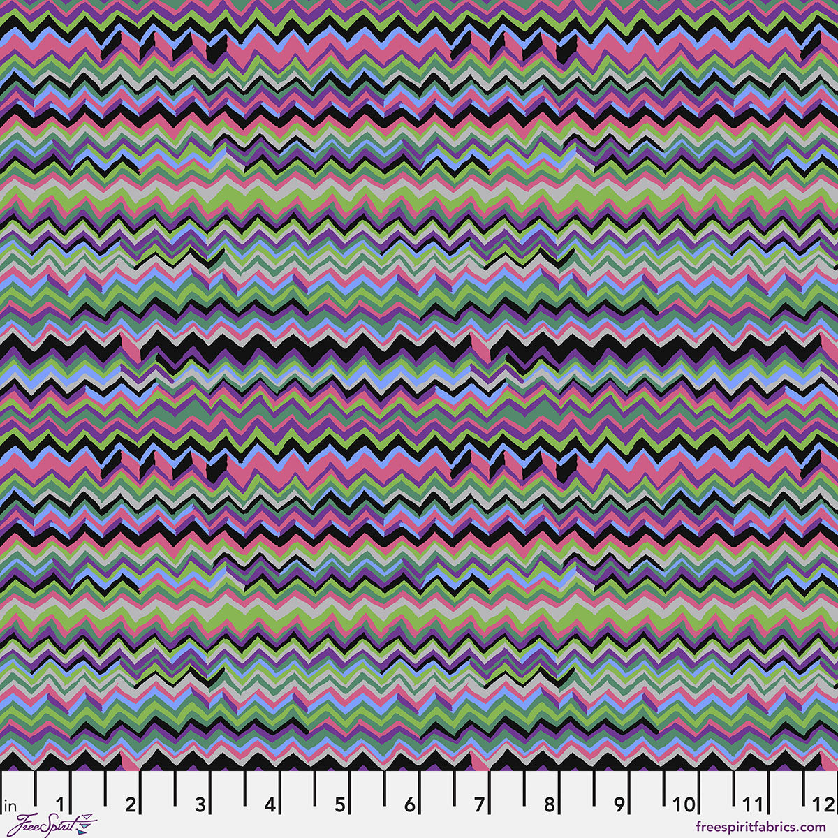 SM Zig Zag Agate quilting fabric, part of the Bits & Bobs fabric collection by Brandon Mably (SKU: PWBM111.AGATE)