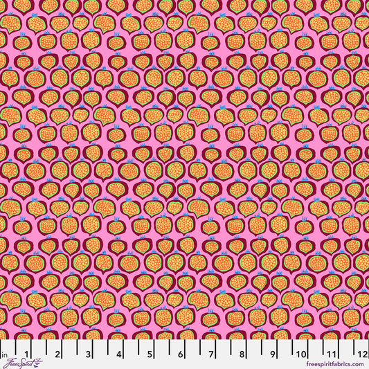 SM Pomegranate Pink quilting fabric, part of the Bits & Bobs fabric collection by Brandon Mably (SKU: PWBM113.PINK)