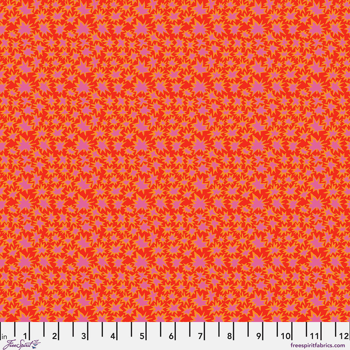SM Bang Red quilting fabric, part of the Bits & Bobs fabric collection by Brandon Mably (SKU: PWBM115.RED)