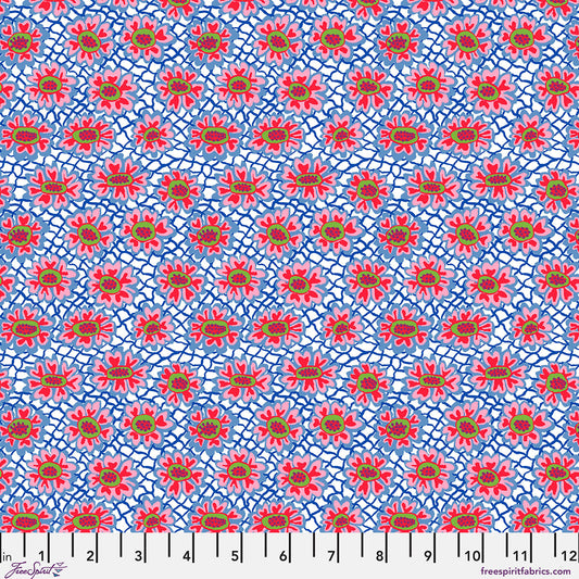 SM Flower Net White quilting fabric, part of the Bits & Bobs fabric collection by Brandon Mably (SKU: PWBM116.WHITE)