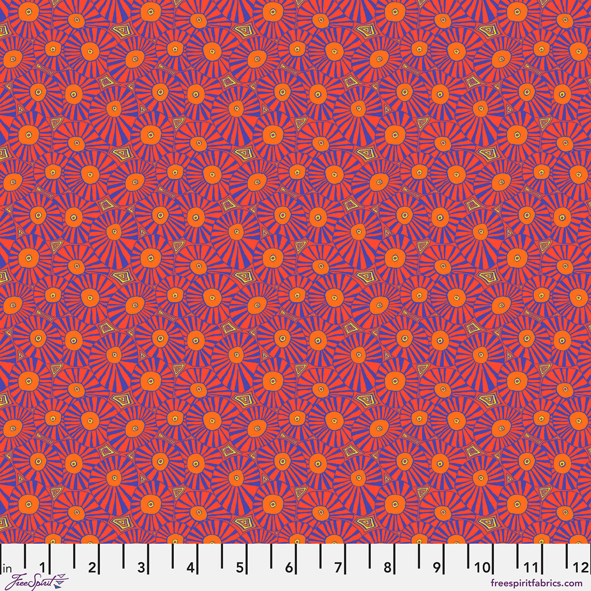 SM Brollies Red quilting fabric, part of the Bits & Bobs fabric collection by Brandon Mably (SKU: PWBM117.RED)