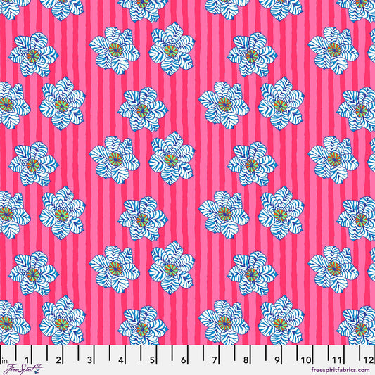 SM Zebra Lily Pink quilting fabric, part of the Bits & Bobs fabric collection by Brandon Mably (SKU: PWBM120.PINK)