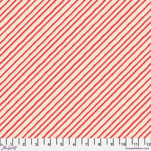 Holly Jolly - Peppermint Stripes in Red - Cori Dantini - PWCD009.XRED - Half Yard