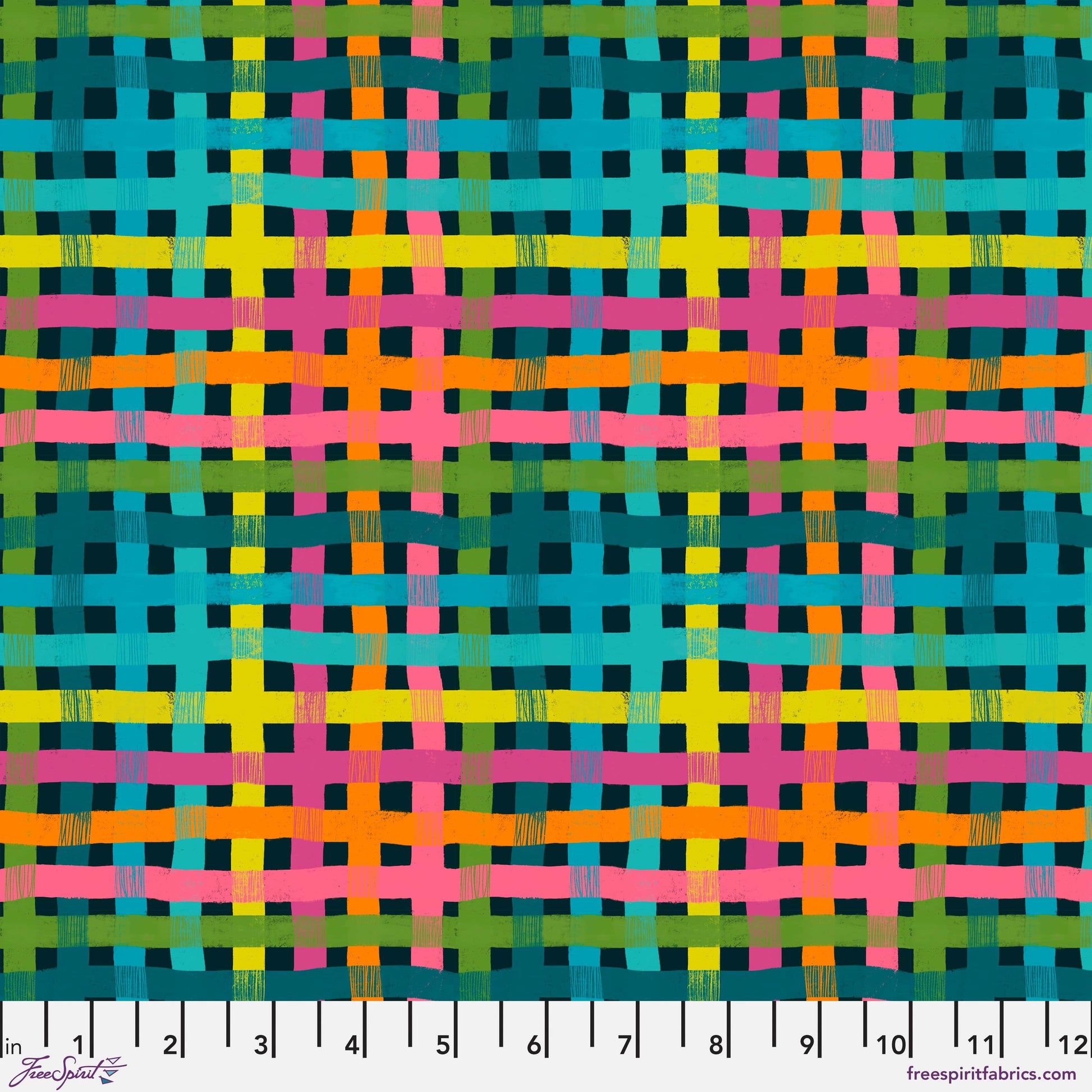 Fun Fun Fun quilting fabric, part of the What the Bird Said fabric collection by Cori Dantini (SKU: PWCD156.XMULTI)