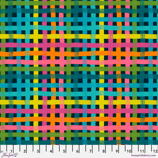 Fun Fun Fun quilting fabric, part of the What the Bird Said fabric collection by Cori Dantini (SKU: PWCD156.XMULTI)