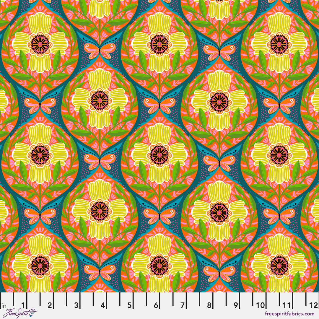 Never Too Many quilting fabric, part of the What the Birds Said fabric collection by Cori Dantini (SKU: PWCD161.XMULTI)