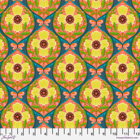 Never Too Many quilting fabric, part of the What the Birds Said fabric collection by Cori Dantini (SKU: PWCD161.XMULTI)
