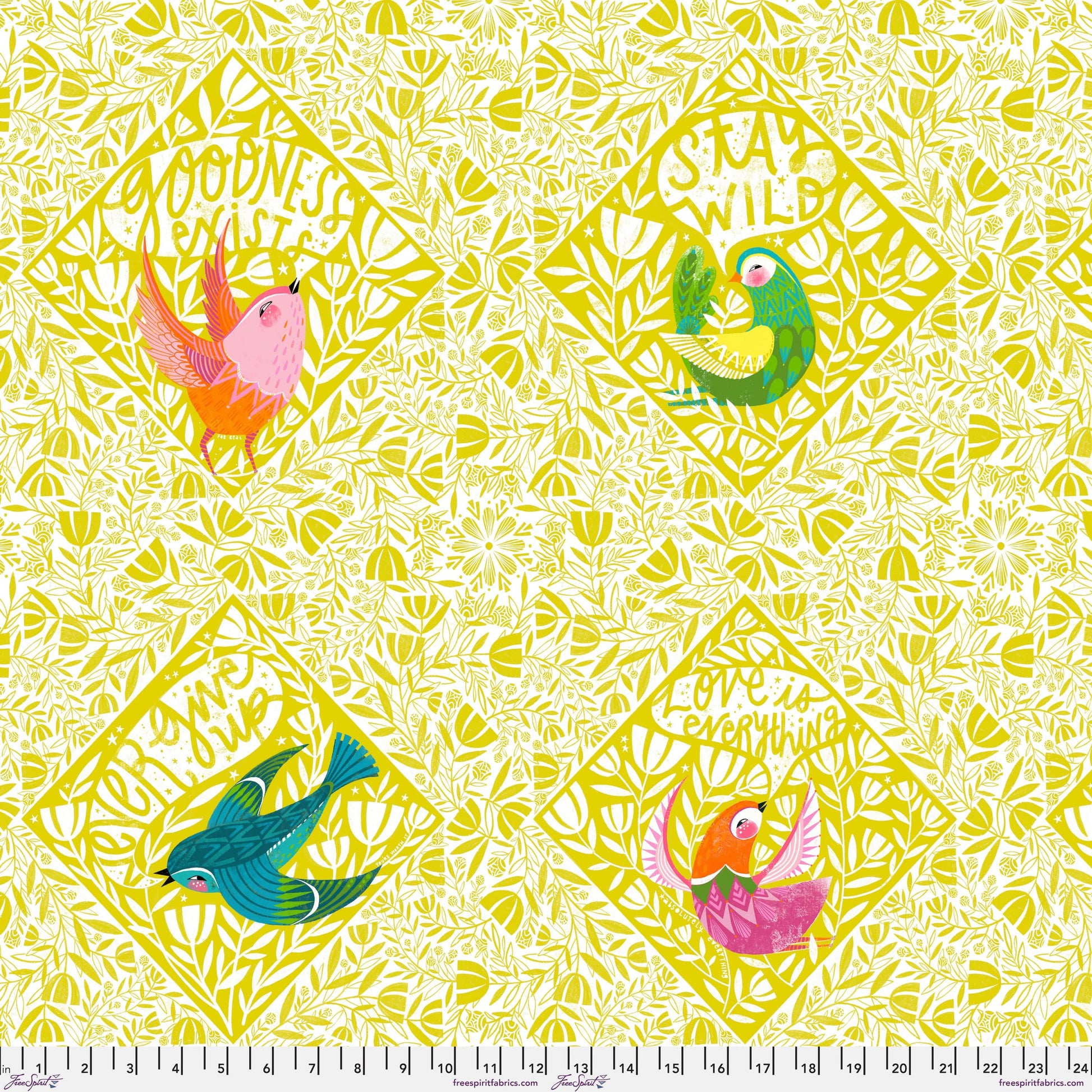 Tile quilting fabric, part of the What the Birds Said fabric collection by Cori Dantini (SKU: PWCD162.XTILE)
