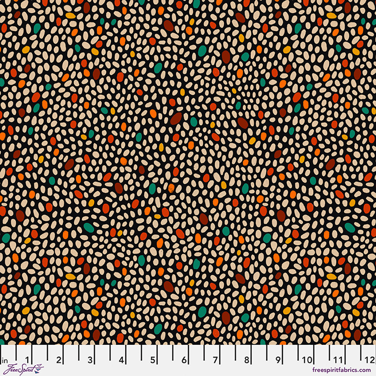 Allspice quilting fabric, part of the More than Bones fabric collection by Cori Dantini (SKU: PWCD172.XMULTI)