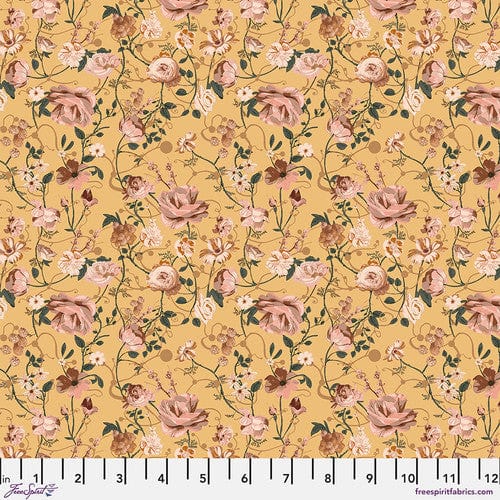 Entwined in Canary quilting fabric, part of the Enrapture fabric collection by Giucy Giuce (SKU: PWGG005.CANARY)