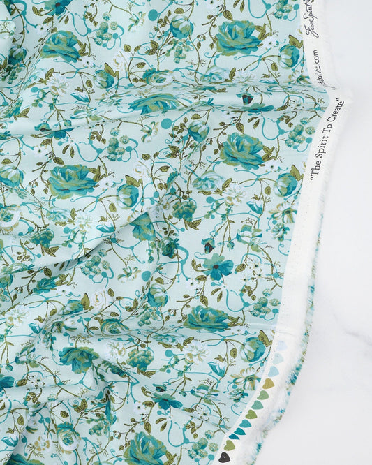 Entwined in Winterberry quilting fabric, part of the Enrapture fabric collection by Giucy Giuce (SKU: PWGG005.WINTERBERRY)