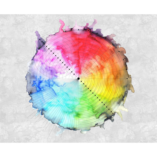 Color Wheel 36" x 44" Panel - Hue by Giucy Giuce (Preorder)