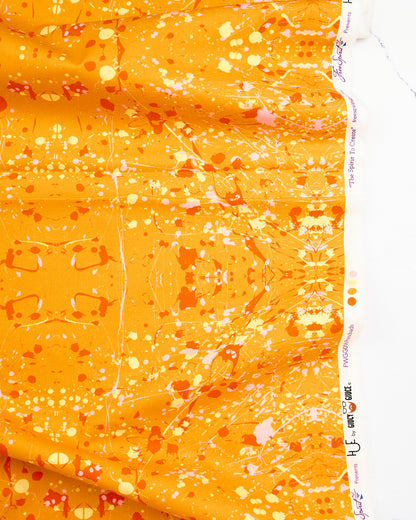 Rorschach in Persimmon - Hue by Giucy Giuce - Half Yard Fabric