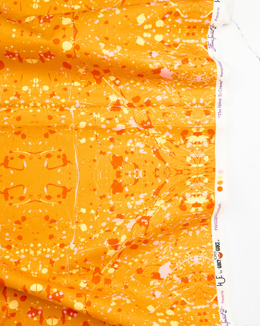 Rorschach in Persimmon - Hue by Giucy Giuce - Half Yard Fabric