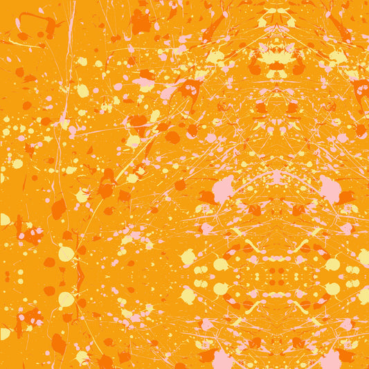 Rorschach in Persimmon quilting fabric, part of the Hue fabric collection by Giucy Giuce (SKU: PWGG016.PERSIMMON)