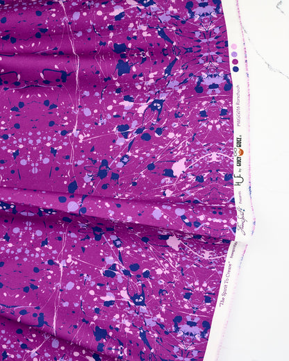 Rorschach in Violet - Hue by Giucy Giuce - Half Yard Fabric