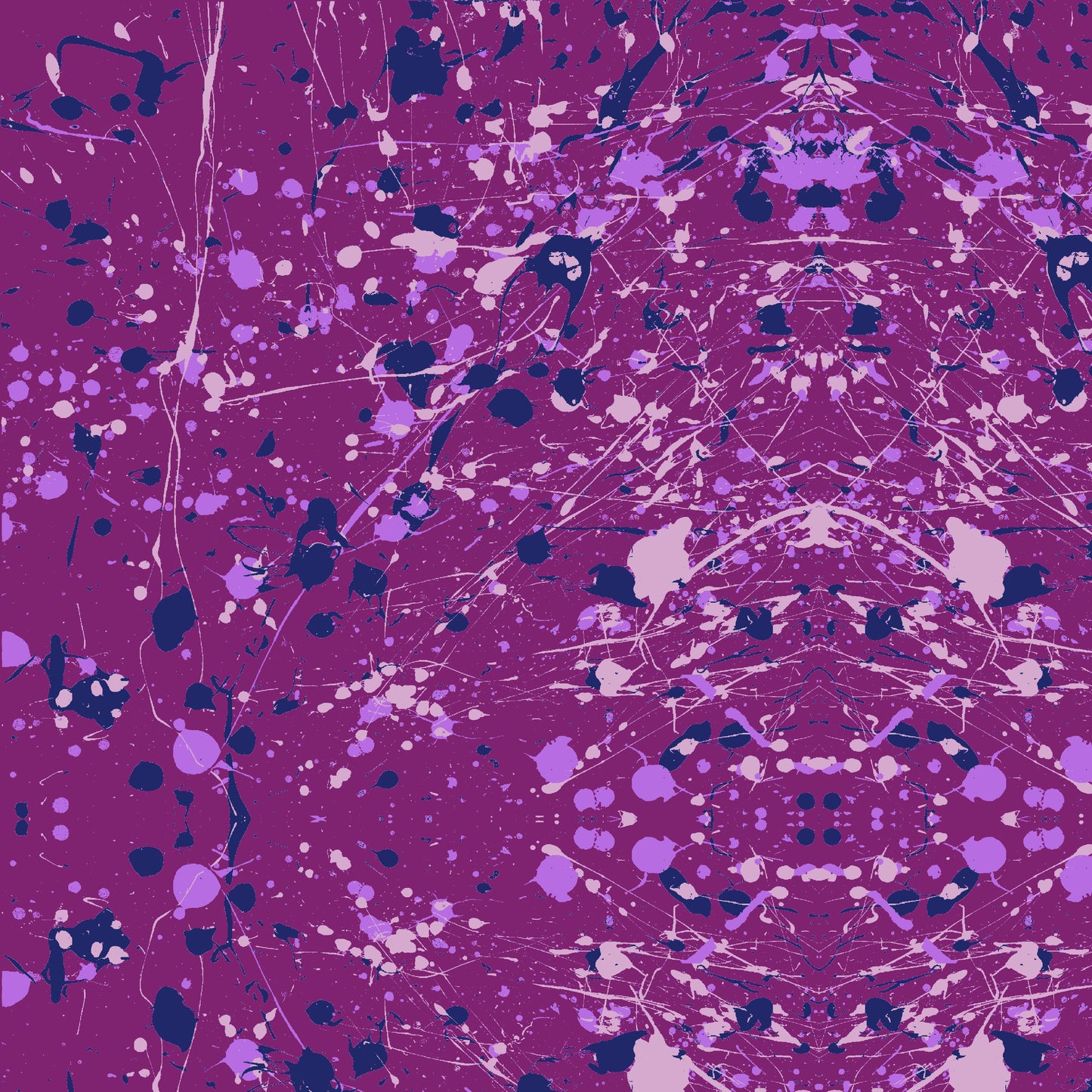 Rorschach in Violet quilting fabric, part of the Hue fabric collection by Giucy Giuce (SKU: PWGG016.VIOLET)