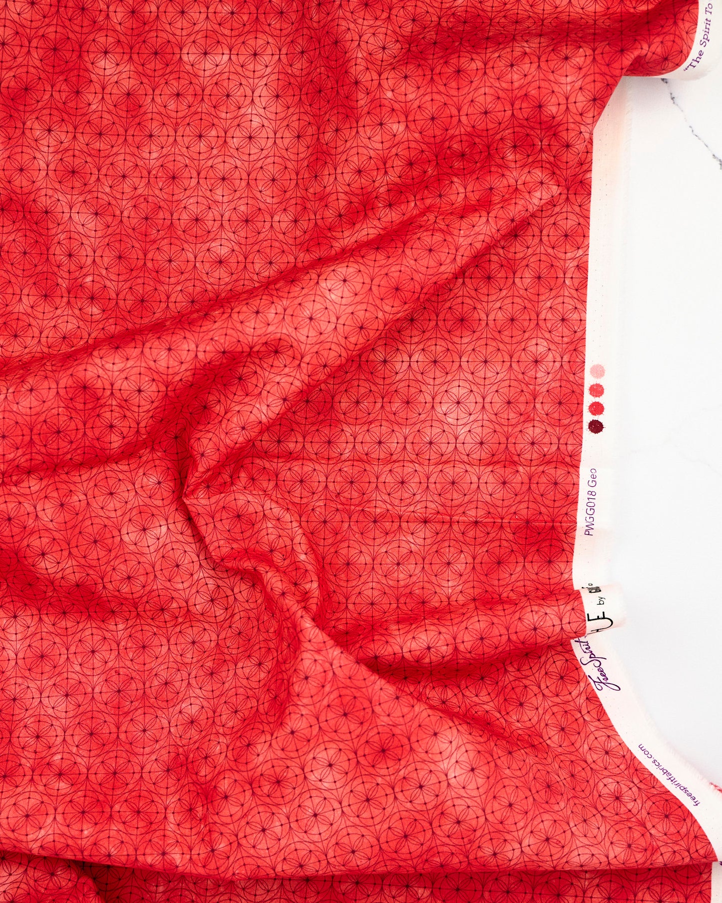 Geo in Cherry - Hue by Giucy Giuce - Half Yard Fabric