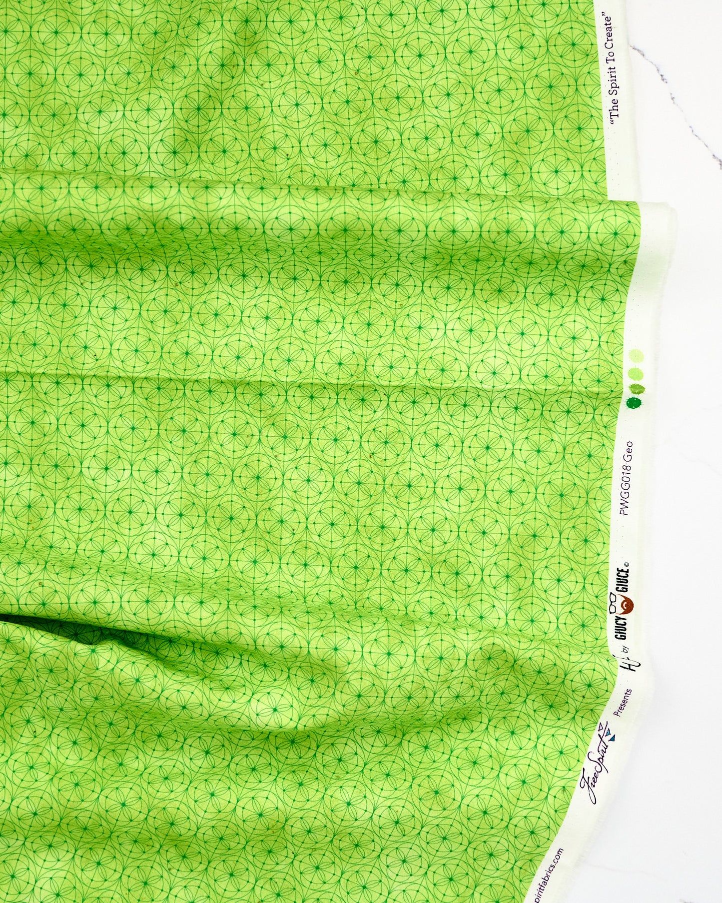 Geo in Lime - Hue by Giucy Giuce - Half Yard Fabric